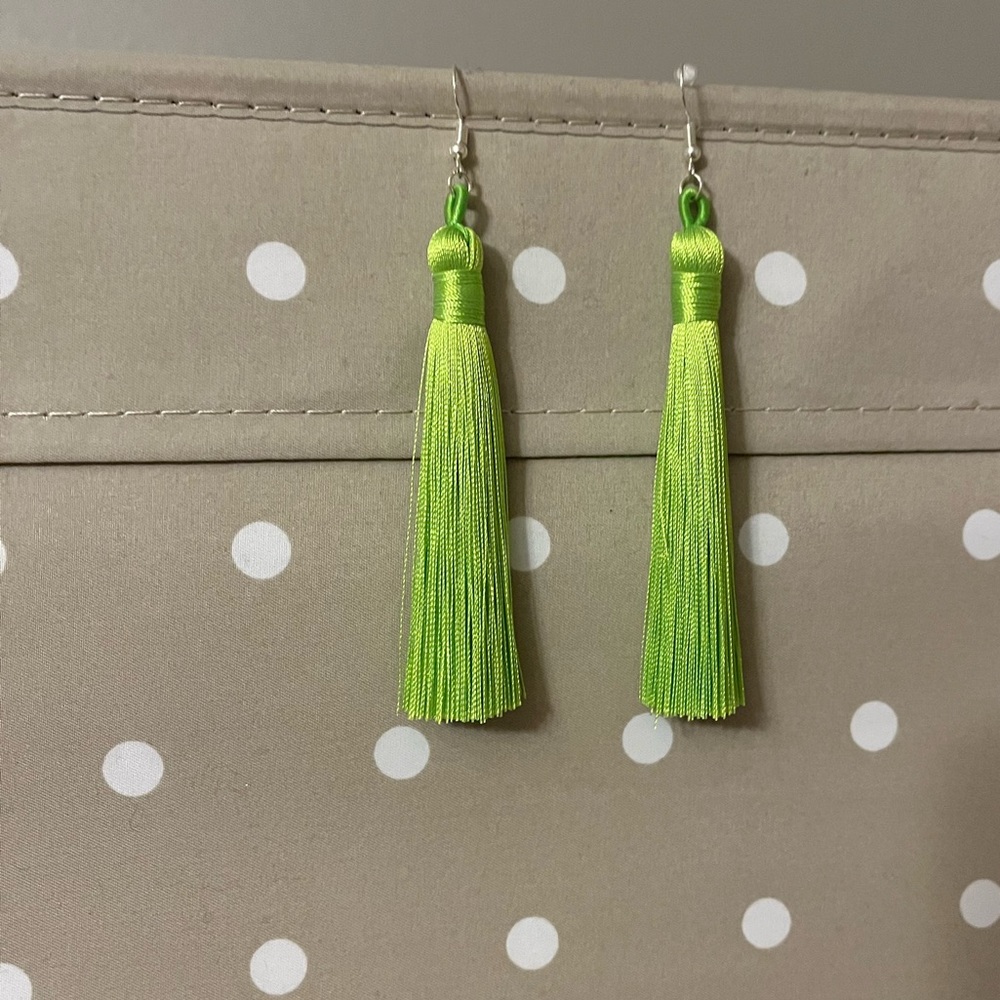 Tassel Earrings. Hand Assembled.